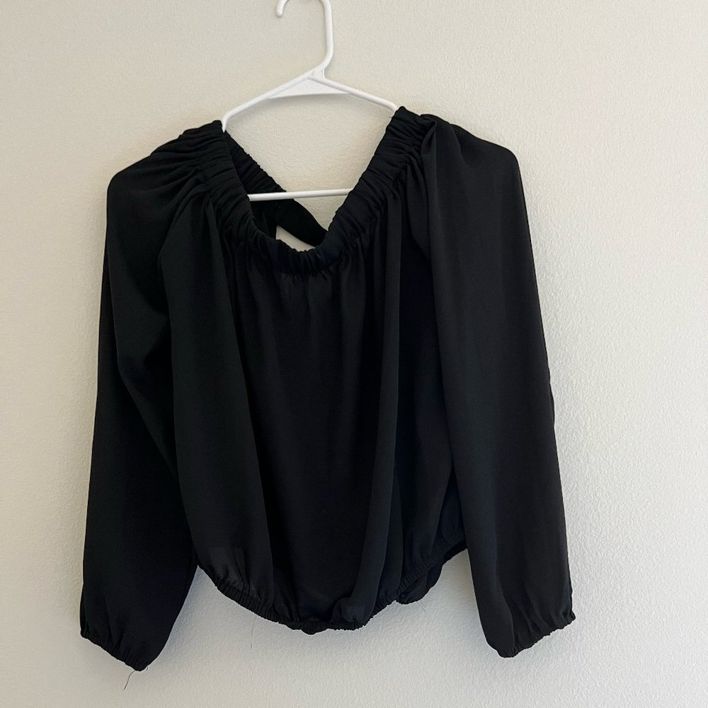 Black off the Shoulder Blouse